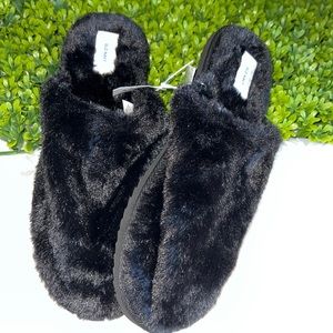 Old Navy Cozy Faux-Fur Mule Slippers for Women New